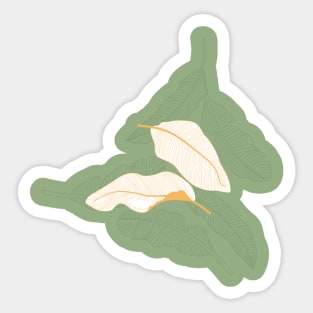 Leaves on Leaves #3 Sticker